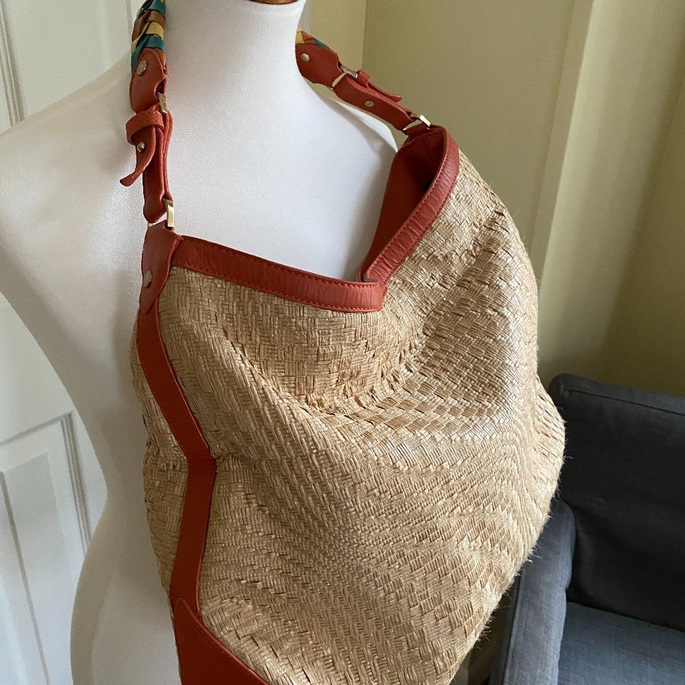 Cole Haan Straw Tote Bag